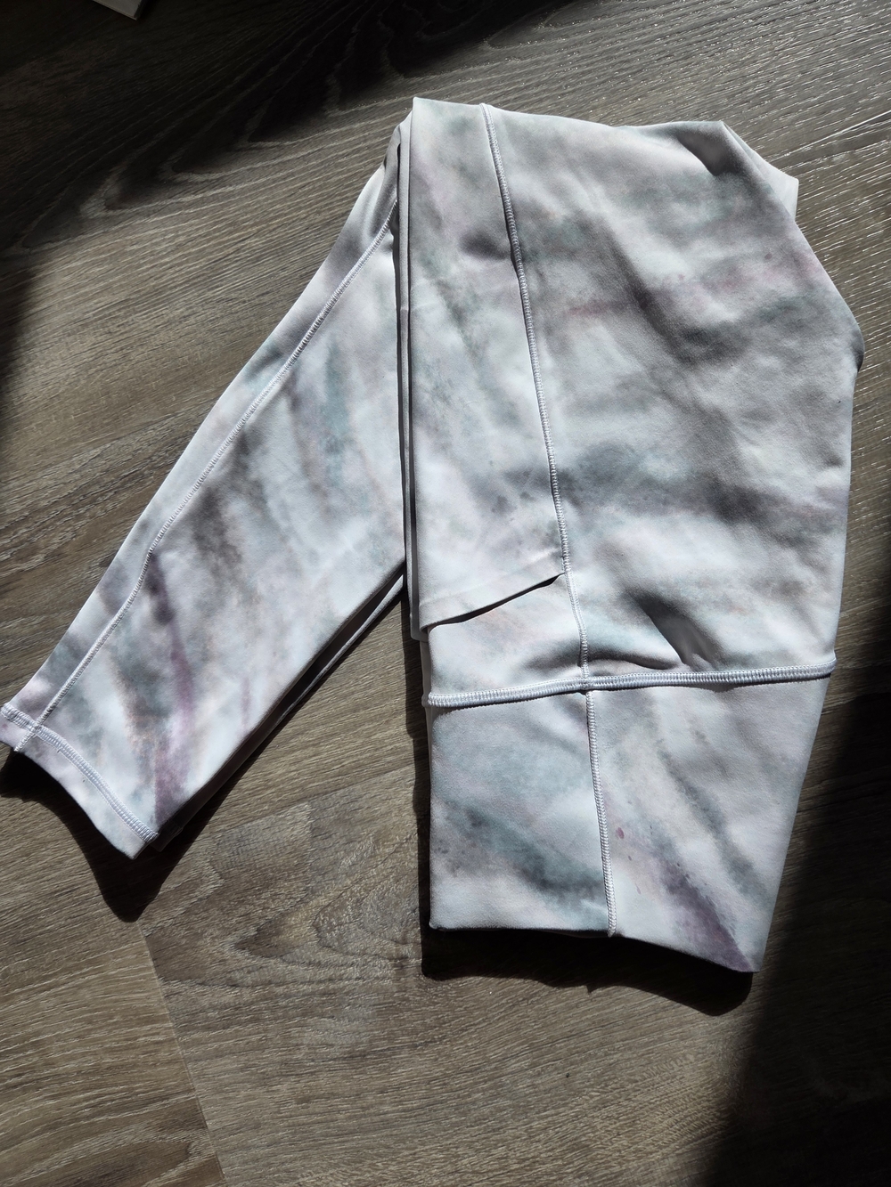 NWOT Athleta Womens Pastel Tie-Dye Leggings in Soft Pink, Mint & Gray
